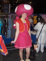 Amber as Toadette from the Mario series