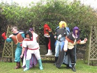 Leena (centre) as Lina Inverse from Slayers 