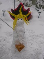 Harriett even makes her snowmen cosplay!