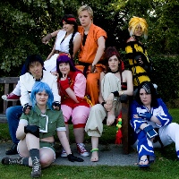 Annette (bottom left) as Leona from King Of The Fighters
