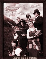 Sean (far right) as original creation Count Louis de Theudubert from his novel Flight of the Valkyrie, along with other original Steampunk creations