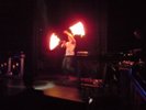 Impressive fire dance performance