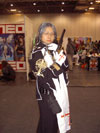 Sonia Leong as Father Abel Nightroad from Trinity Blood