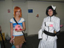 Nami from One Piece and an Espada from Bleach